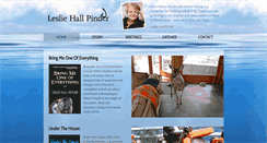 Desktop Screenshot of lesliehallpinder.com