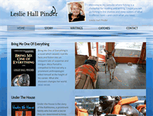 Tablet Screenshot of lesliehallpinder.com